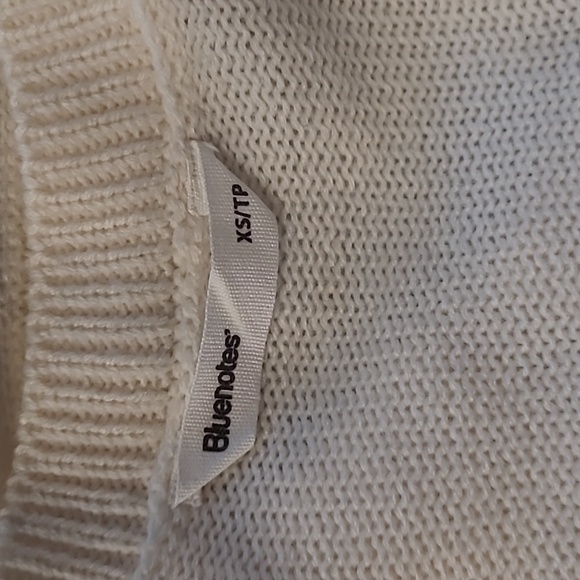 Cream Cropped Bluenotes Sweater Vest - Picture 6 of 7